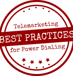 Best practices for power dialing
