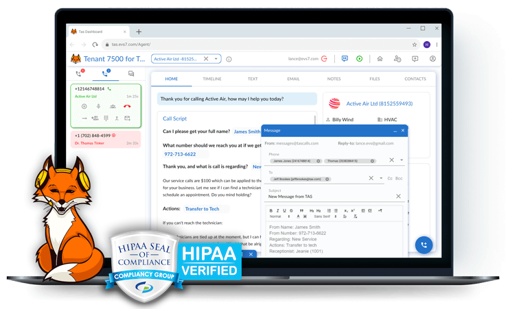 Answering Service Software for TAS